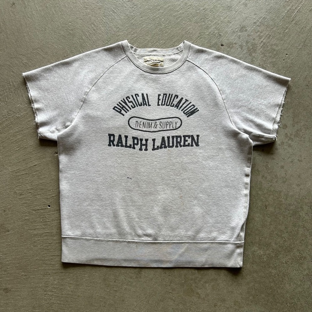 Vintage Denim & Supply Ralph Lauren Phys ED Sweatshirt Size Large Gray Crewneck